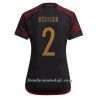 Camiseta de fútbol Alemania Antonio Rudiger 2 Segunda Equipación Mundial 2022 - Mujer